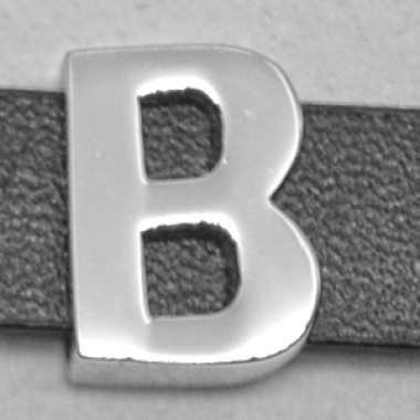 CHROM-Schiebebuchstabe "B" 14mm